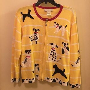 Vintage Susan Bristol Dog  Sweater